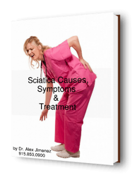 blog picture of nurse grabbing her lower back with possible sciatica