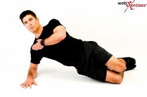 blog picture of man doing exercise called side bridge