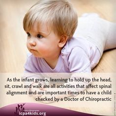 blog picture of baby crawling with information on chiropractid