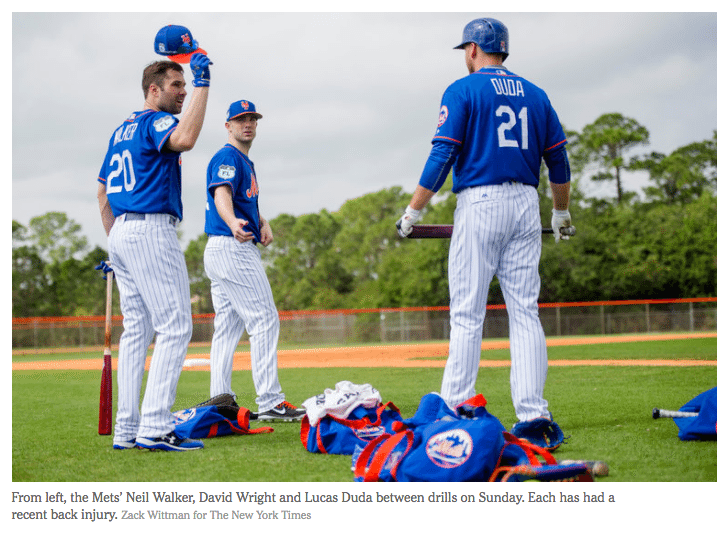 blog picture of mets players at practice