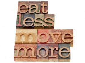 eat less move more