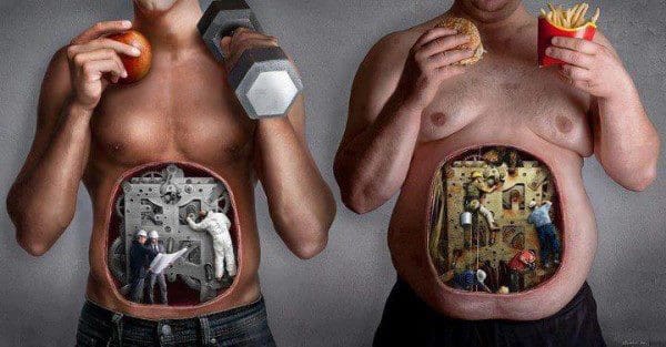 dos hombres estómago cortar saludable obesidad insalubres el paso tx