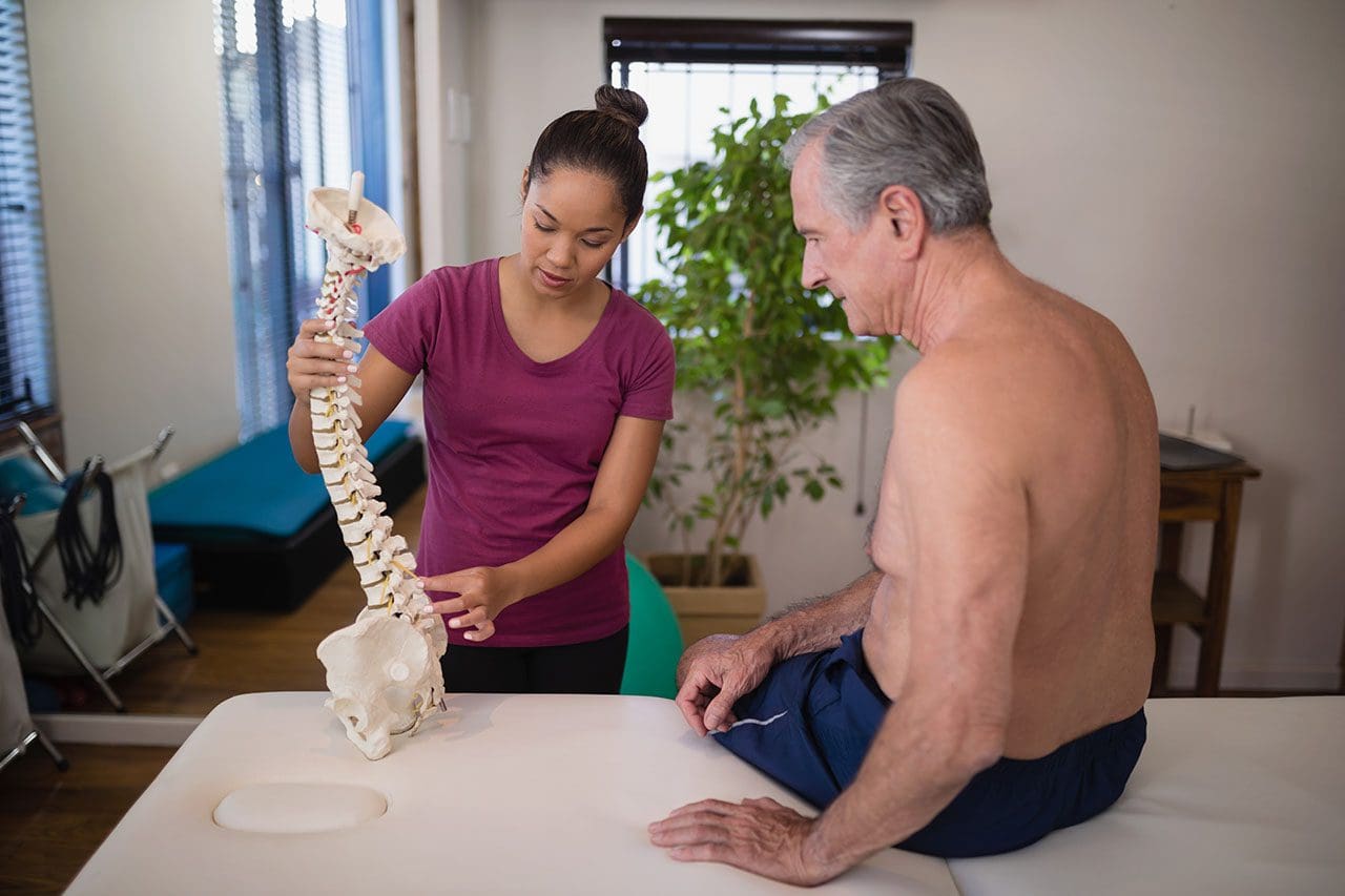Diskitt Spinal Plateinfeksjon Som Forarsaker Betennelse